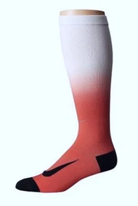 NIKE Elite Lightweight Crimson White OTC Comp Running Socks Mens Sz 2 Fits 6-7.5 - Picture 1 of 5
