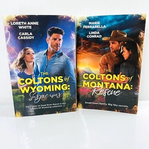 The Coltons Of Wyoming Suspicions + Coltons of Montana Rescue 2 x 2-in-1 Books - Picture 1 of 12