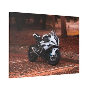 BMW Inspired S1000RR High Resolution Museum Quality Horizontal Canvas Print #055 - Picture 1 of 10