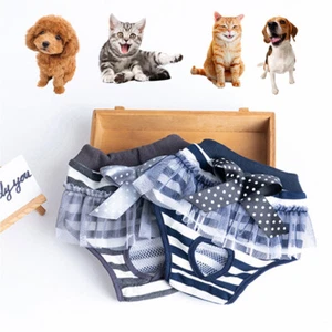 Female Pet Dog Puppy Diaper Pants Nappy Physiological Sanitary Panties Underwear - Picture 1 of 16