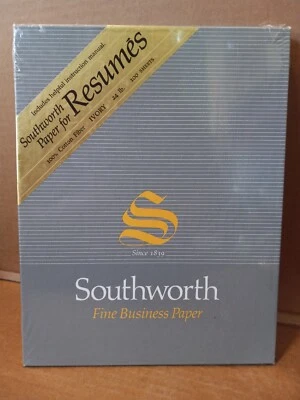 Papel Southworth Fine Business 100 % algodón 24 lb 8,5 X 11 marfil 100 hojas Foto 1 de 3