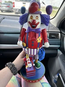 Vintage Rare 1998 Buster The Clown Nutcracker Village Nut Cracker Circus - Picture 1 of 11