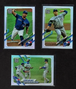 TORONTO BLUE JAYS 3 DIFFERENT 2021 TOPPS RAINBOW FOIL PARALLELS RYU WALKER + - Picture 1 of 1