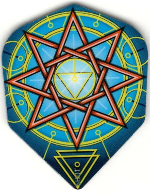 SHOT DRUID OCTOGRAM STAR Dart Flights: 3 per set