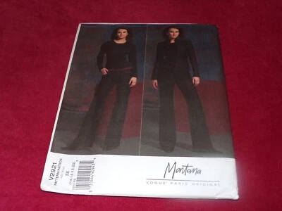 🌹 VOGUE PARIS ORIGINAL #V2921 - MONTANA - LADIES JACKET-PANTS PATTERN 14-20 FF - Image 1 of 2