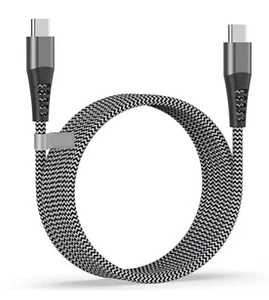 USB Type C Cable To USB C Fast Charging Nylon Braided 60W For iPhone 15 Android - Picture 1 of 3