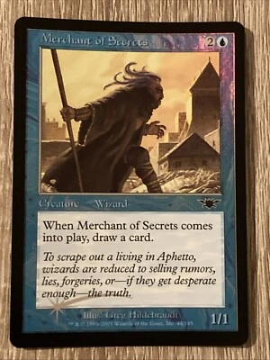 Merchant Of Secrets Foil Magic Legions 2003 NM MAGIC GATHERING CARD - Image 1 of 2