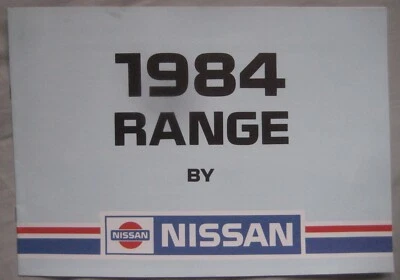April 1984 Nissan Range Brochure Publication Number S24.F438.100m.4.84 - Image 1 of 4