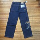 Vintage 90s Y2K Avirex NYC Denim Jeans Size 34 Hip Hop Baggy Embroidered Skater