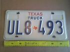 *License Plate, Texas, Truck, UL8 red texas 493