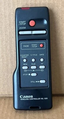 Videocámara Canon WL-500 inalámbrica original control remoto de colección Foto 1 de 4