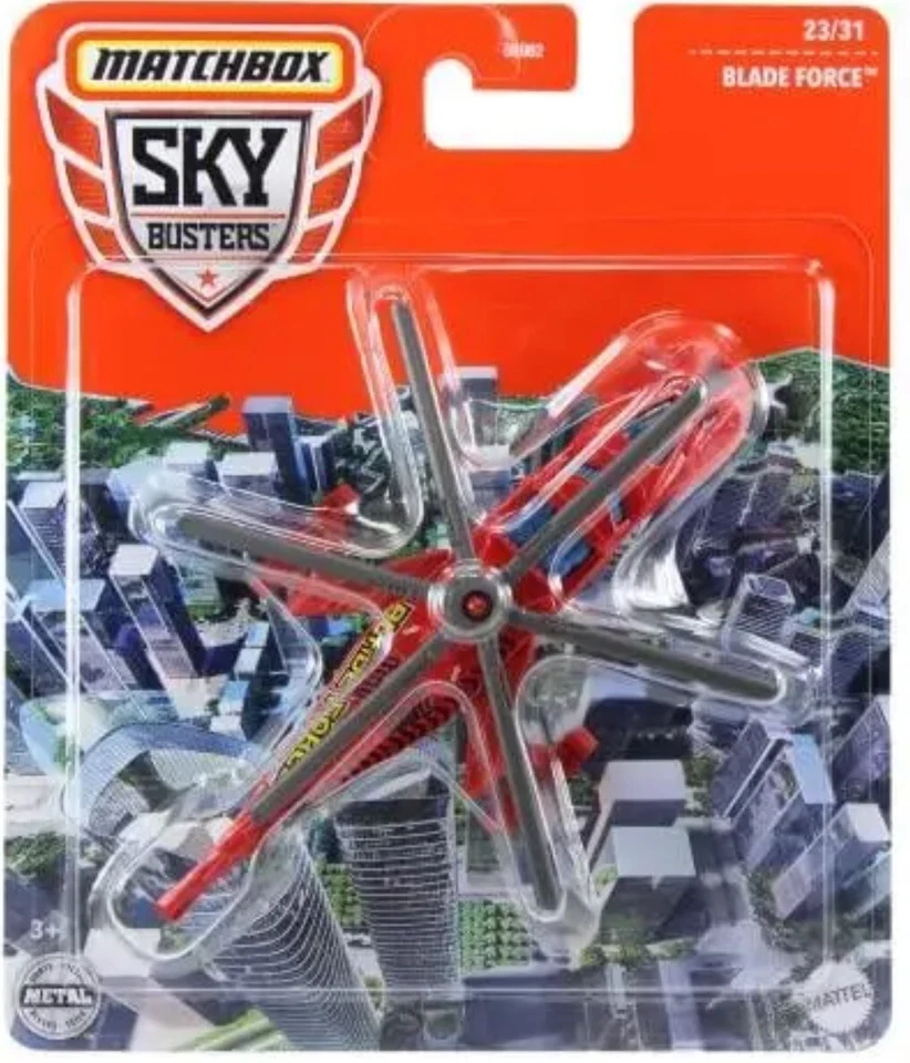 Matchbox 2021 Diecast Sky Busters BLADE FORCE Helicopter Red VHTF  LIMITED ISSUE - Image 1 of 1