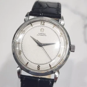 Vintage Omega Ref 2445 Automatic Bumper Cal 351 Men's Stainless Steel Watch - Picture 1 of 24