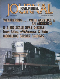 RAILMODEL JOURNAL 8/92 GP9 DECK GIRDER BRIDGE UP GP35 PRR X26C SOO LINE GP35  - Picture 1 of 2