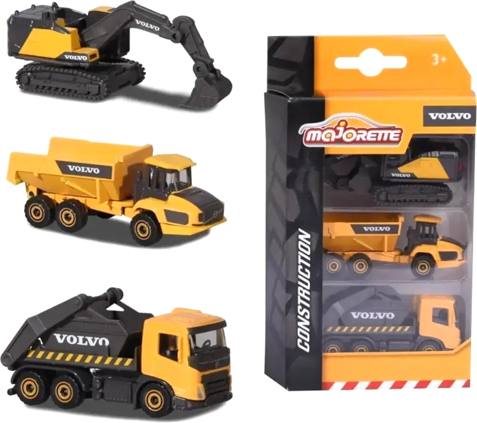Majorette Construction Volvo  3-Piece Set - BNIB - Image 1 of 1