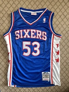 Philadelphia 76ers Darryl Dawkins Mitchell & Ness blau 1976/77 Swingman Trikot - Bild 1 von 9
