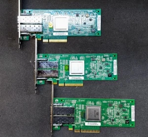 LOT OF 3 Qlogic PX2810403 Dual Port 8Gbps Fiber Channel PCIe Adapter Card - Picture 1 of 9