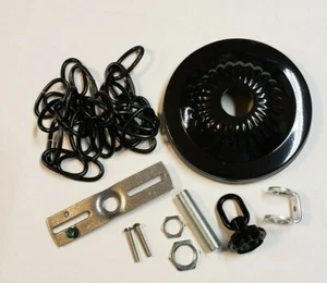 KIT TETTOIA DA SOFFITTO 5" NERA CON CATENA 3' NERA CALIBRO 8 54609JQ - Foto 1 di 4