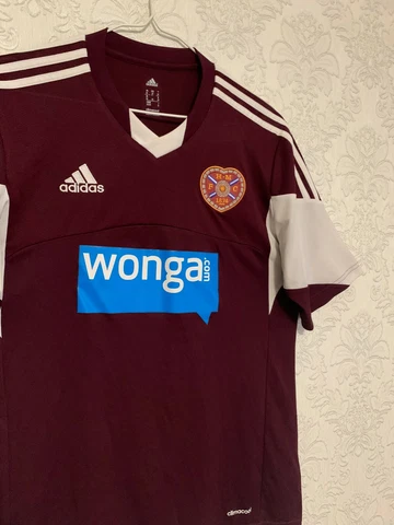 Heart Of Midlothian Home football shirt 2013 2014 Adidas Size M F40921 Cover