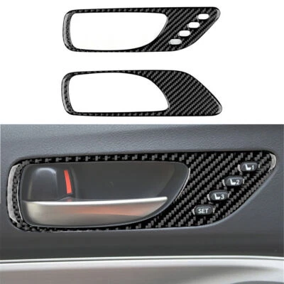 Cubierta de manija de puerta de fibra de carbono 2 piezas para Lexus RC300 350 Foto 1 de 4