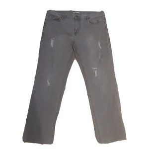 Robert Geller New York Gray Denim Cotton Blend Distressed Jeans 38 Straight  - Picture 1 of 11