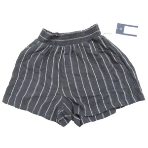 Universal Thread Womens Size XS High-Rise Pull-On Shorts Pockets Grey Stripe - Picture 1 of 9
