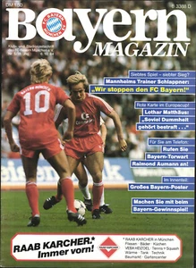 BL 84/85 FC Bayern München - SV Waldhof Mannheim, 06.10.1984 + Roland Wohlfahrt - Zdjęcie 1 z 2