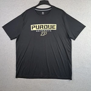 Purdue University Boilermakers 2XL T Shirt Black Knights Apparel Spellout - Picture 1 of 10