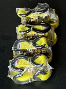Lot of 4Pc 1"x15' 3000Lbs Min B/S Ratchet Strap Tie Down Set Atv Cargo Trailer - Picture 1 of 2