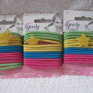 42 Goody Girls Plastic Star Ouchless Ponytailer Hair Bands No Metal Elastics - Picture 1 of 3