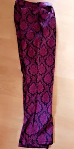 Schicke Glanzhose gemustert Gr. 38 - Bild 1 von 6