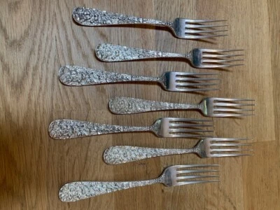 STIEFF STERLING 6 7/8" FORK(S) ~ STIEFF ROSE ~ NO MONO (7 Available) - Image 1 of 2