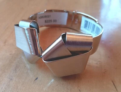 Alexis Bittar Vintage Archive Gold Plated Brass Hinged Clamp Metal Knot Bracelet - Image 1 of 4