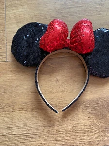 Mickey Mouse Minnie Mouse Chunky Ears Headband Disney Land World - Picture 1 of 4