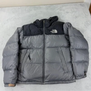 The North Face 700 Fill Down Grey / Black Puffer Jacket Men’s Size S - Foto 1 di 13