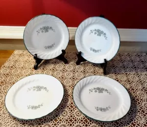 Set Of 4 Corelle By Corning Callaway Salad Plates Green Ivy 7 1/4" - Picture 1 of 4