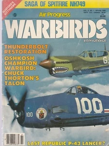 AIR PROGRESS WARBIRDS INTERNATIONAL MAGAZINE, SPRING 1986-GRUMMAN BEARCAT COVER - Picture 1 of 2