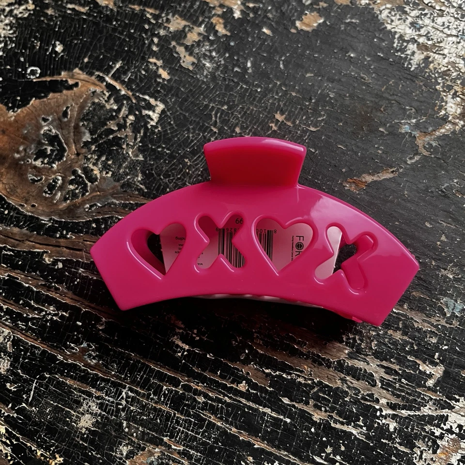 TELETIES Sweet Talker Pink Medium Hair Clip NWT - Image 1 of 1