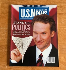 U.S. News & World Report Magazine 1997 Bill Maher Stand-Up No Label Newsstand - Foto 1 di 2