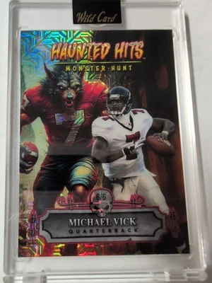 2025 WC Haunted Hits Jersey Edition Michael Vick 6/6 Werewolf 🔥 Falcons  - Image 1 of 3