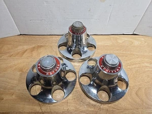 1970'S AMC AMX, GREMLIN, PACER, JAVELIN ETC RALLY WHEEL CENTER CAPS SET OF 3 - Picture 1 of 5
