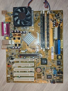 Mainboard ASUS A7N8X Rev. 1.04 + CPU AMD AthlonXP 2400 + 1Gb RAM + Kühler - Bild 1 von 11