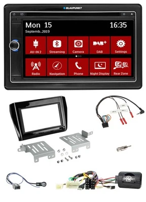 Blaupunkt Bluetooth DAB 2DIN USB DVD Lenkrad Autoradio für Suzuki Swift ab 18 Kl - Bild 1 von 4