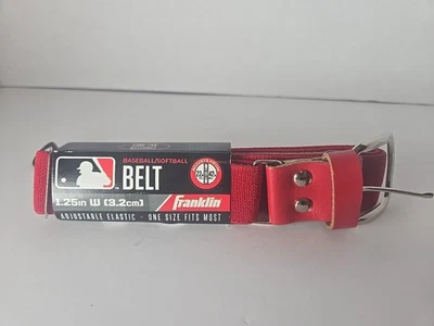 Cinturón Franklin Béisbol Softbol Para Hombres Rojo 1.25" Deportes 22"- 42" Talla Única NUEVO  Foto 1 de 3