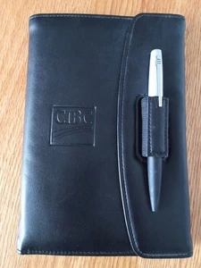 Day Timer Planner Black Faux Leather Planner with Pen and Pad - 8.5" x 6" - Picture 1 of 10