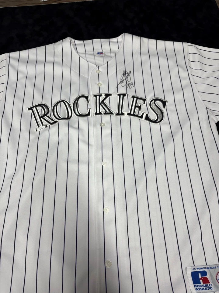 Todd Helton Signed Colorado Rockies Jersey JSA - Image 1 of 2