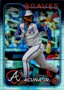 2024 Topps Chrome #250 Ronald Acuña Jr. Rifrattori a prisma - Foto 1 di 2