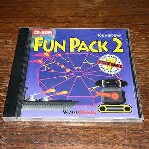 Wizard Works FunPack 2: 7 Action-Packed Arcade Games Windows 3.1 CD-ROM Case Crk - Picture 1 of 9