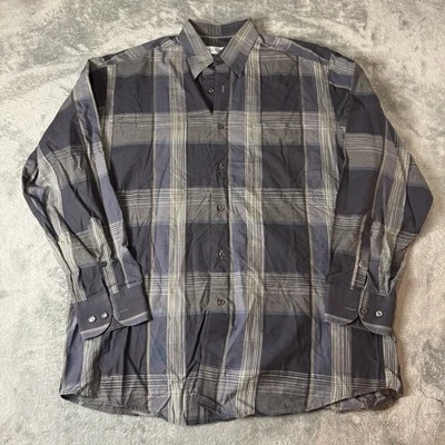 Camisa St. Croix Manga Larga Abotonada Cuadros Multicolor Algodón Italia Hombres Talla M Foto 1 de 4