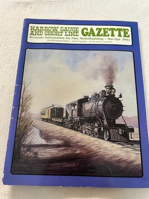 Narrow Gauge and Short Line Gazette Mar/Apr 2002 Model Railroading Magazine - Image 1 of 2